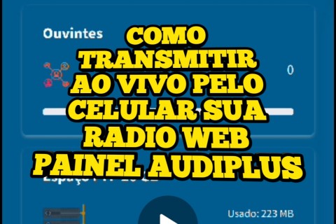 COMO TRANSMITIR AO VIVO PELO CELULAR SUA  RADIO WEB